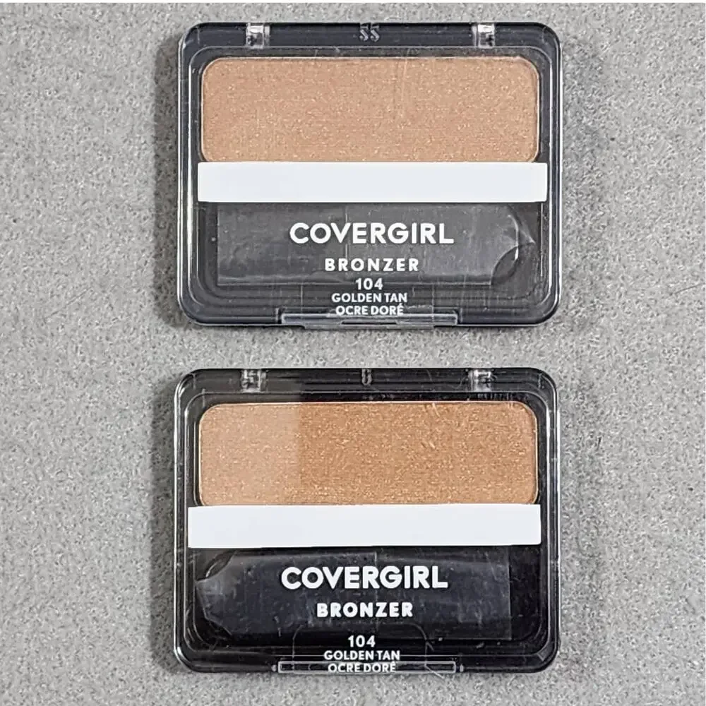 CoverGirl Lot of 2 Cheekers Bronzer #104 GOLDEN TAN Bronzer .12oz